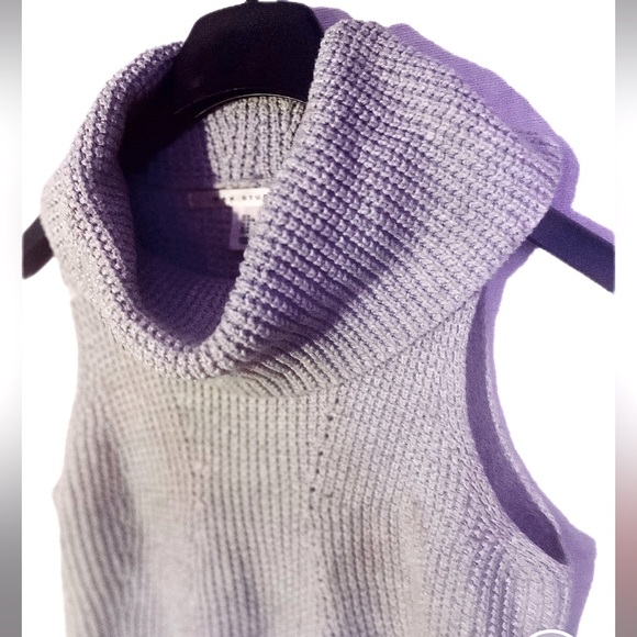 Max Studio Sleeveless Cowl Neck Knit Top - Picture 2 of 3